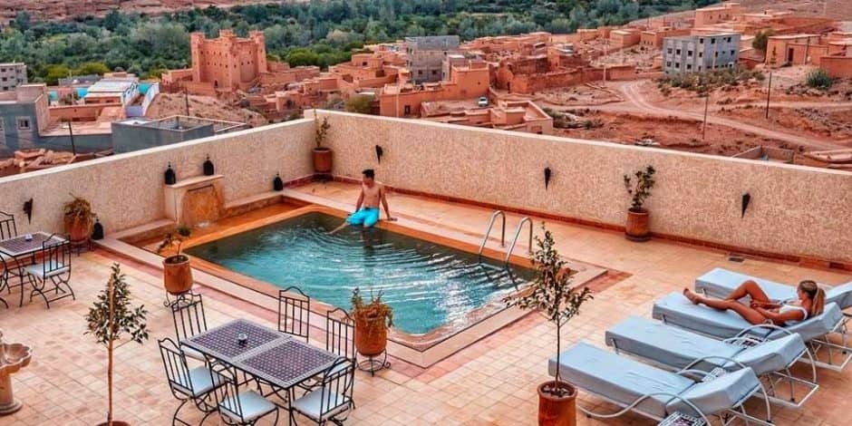 couple at hotel in dades valley