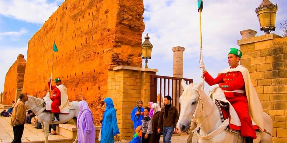 royal horses and guards in rabat