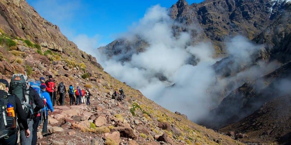 hiking in atlas mountains